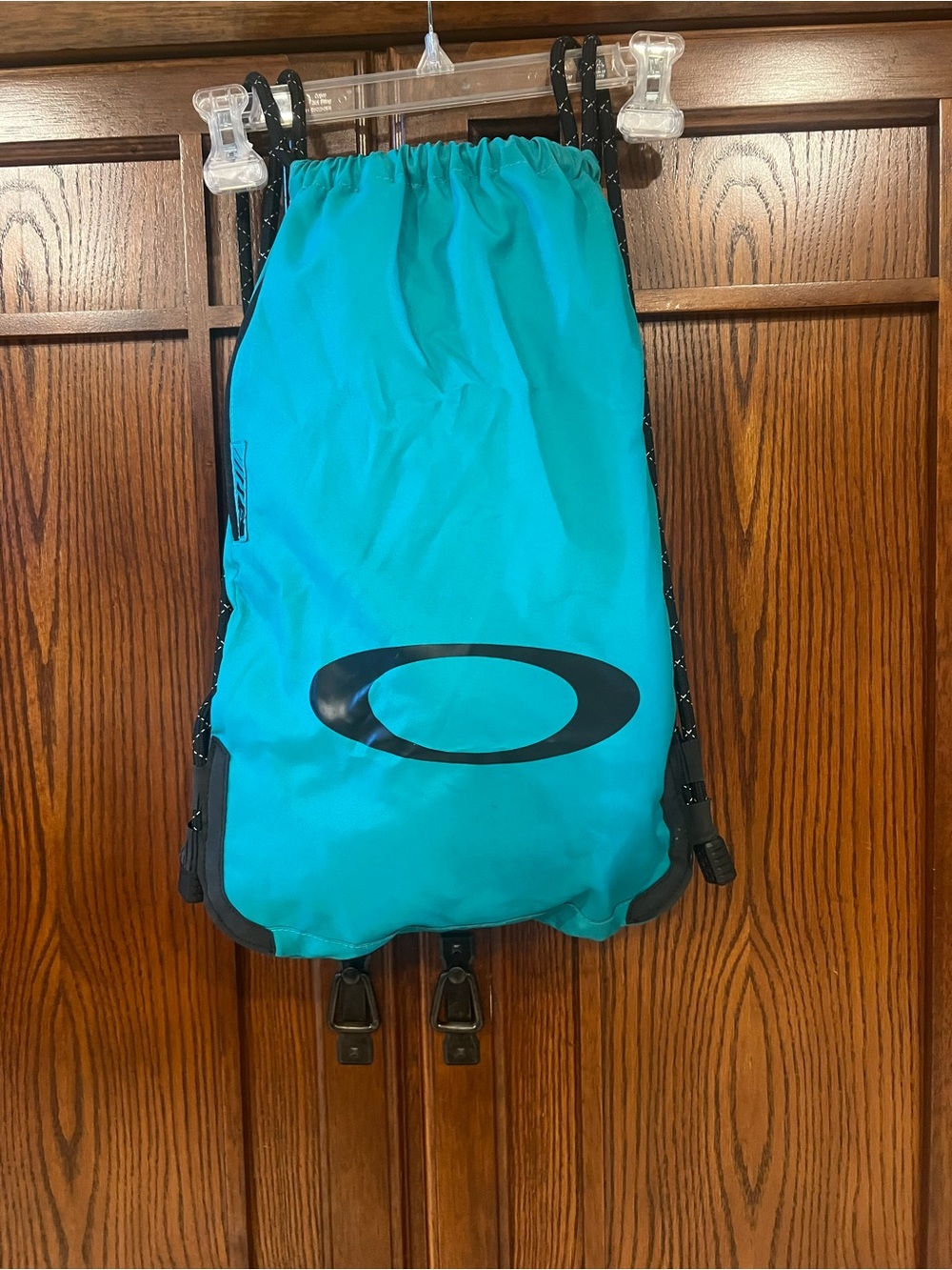Oakley Peacock Teal and Black Drawstring Pack